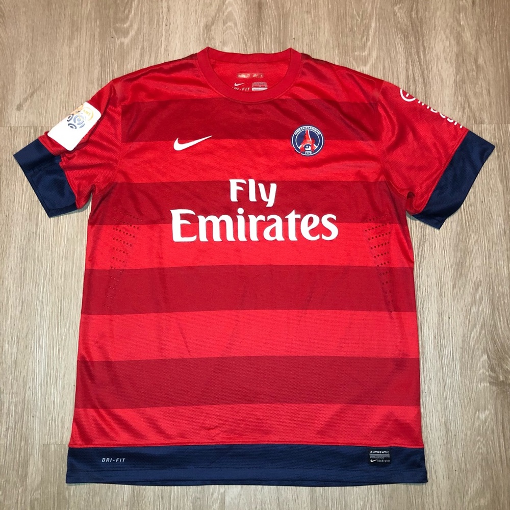 Authentic Nike Fly Emirates Mauro‎ Zarate #00 Football Soccer Jersey Men size XL